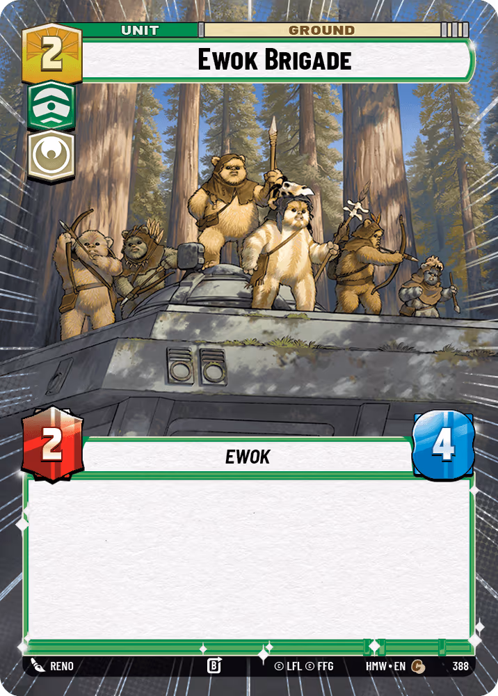 Ewok Brigade HMW-388 Hyperspace Star Wars Unlimited card