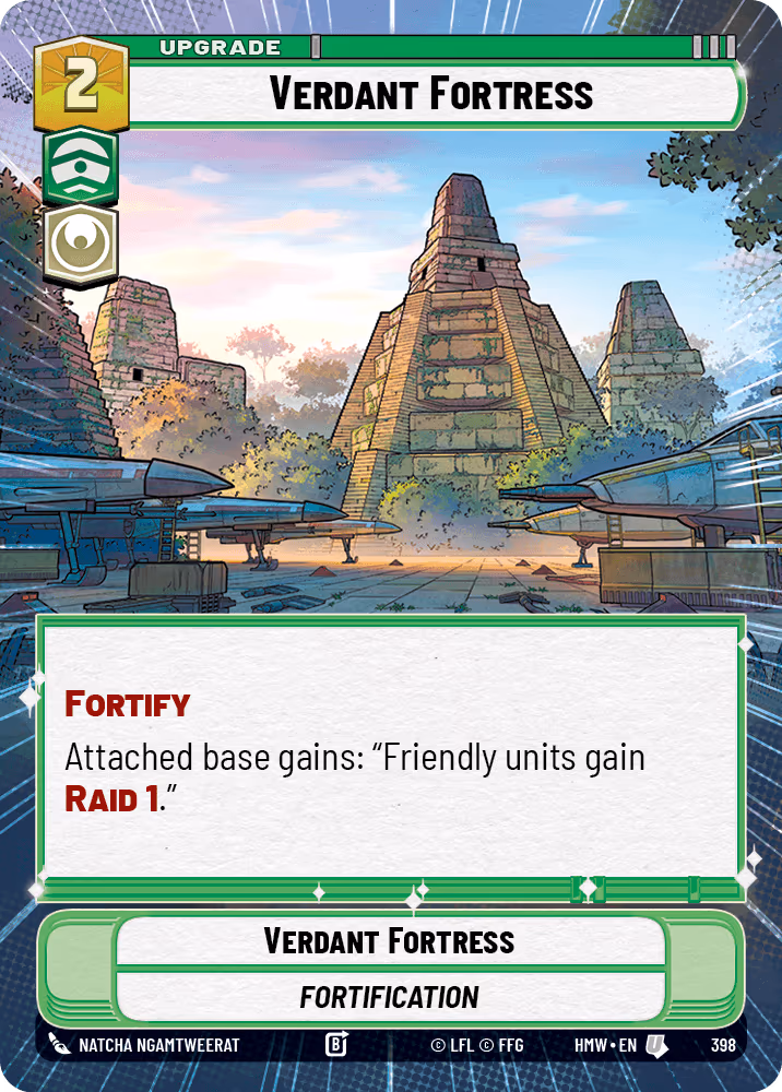 Verdant Fortress HMW-398 Hyperspace Star Wars Unlimited card
