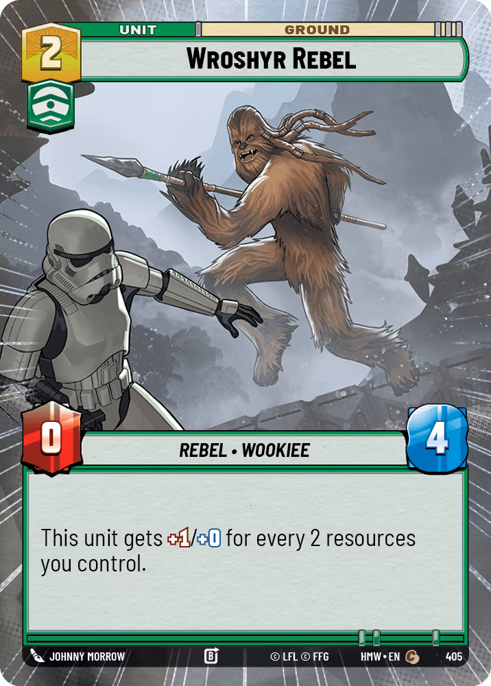 Wroshyr Rebel HMW-405 Hyperspace Star Wars Unlimited card