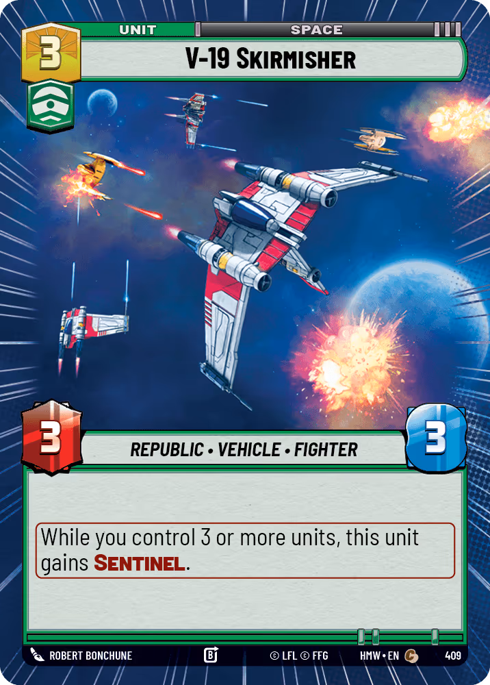 V-19 Skirmisher HMW-409 Hyperspace Star Wars Unlimited card