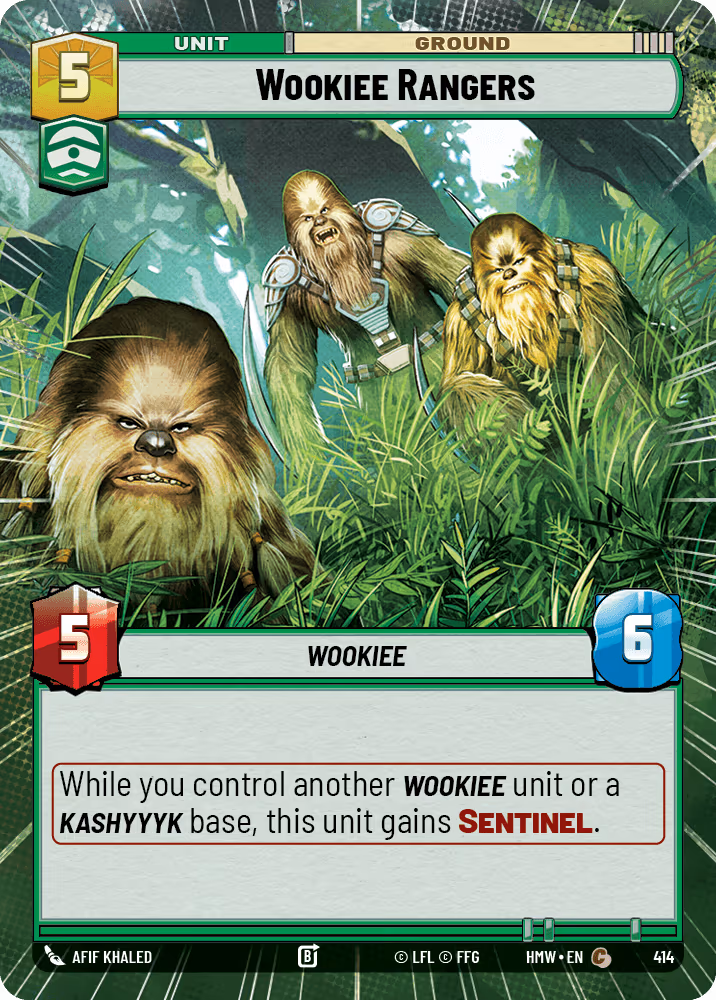 Wookiee Rangers HMW-414 Hyperspace Star Wars Unlimited card