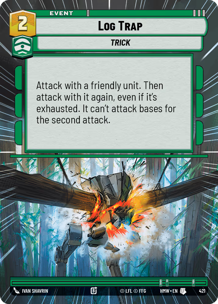 Log Trap HMW-421 Hyperspace Star Wars Unlimited card