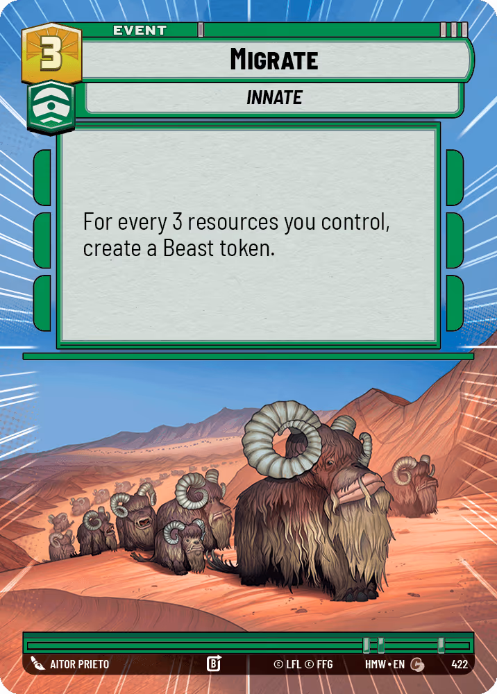 Migrate HMW-422 Hyperspace Star Wars Unlimited card