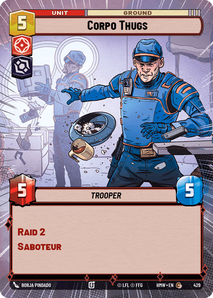 Corpo Thugs HMW-429 Hyperspace Star Wars Unlimited card