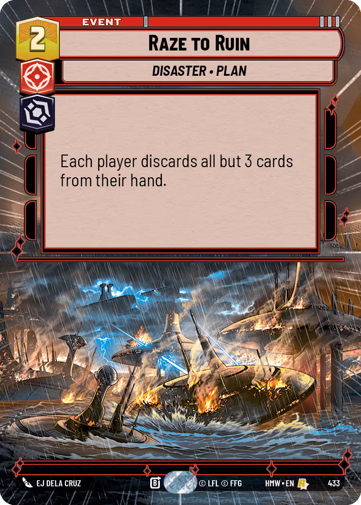 Raze to Ruin HMW-433 Hyperspace Star Wars Unlimited card