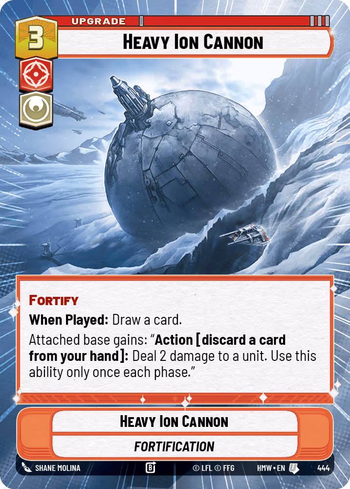 Heavy Ion Cannon HMW-444 Hyperspace Star Wars Unlimited card