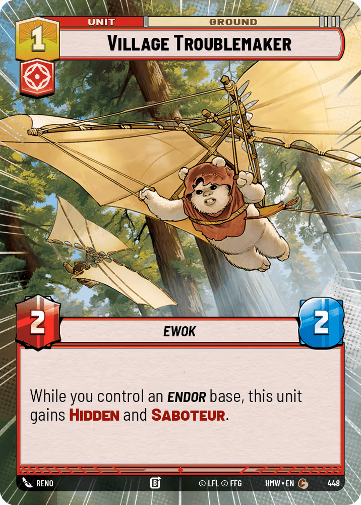 Village Troublemaker HMW-448 Hyperspace Star Wars Unlimited card