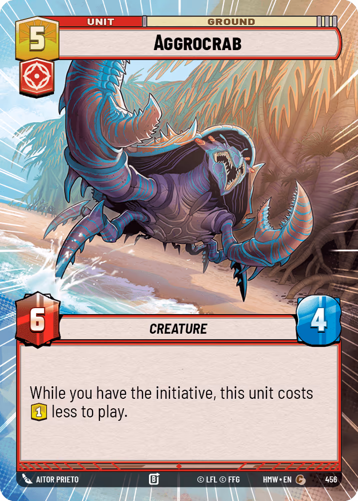 Aggrocrab HMW-456 Hyperspace Star Wars Unlimited card