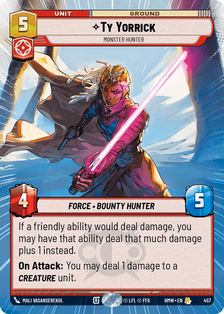 Ty Yorrick - Monster Hunter HMW-457 Hyperspace Star Wars Unlimited card