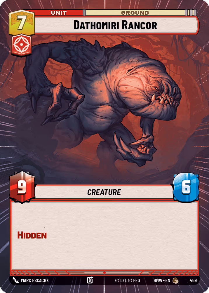 Dathomiri Rancor HMW-459 Hyperspace Star Wars Unlimited card