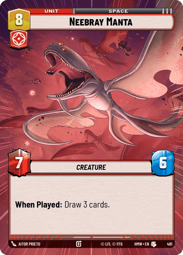 Neebray Manta HMW-461 Hyperspace Star Wars Unlimited card