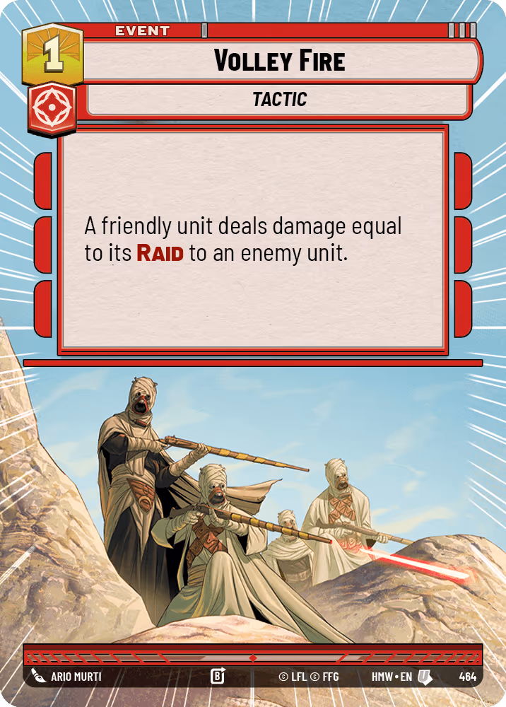 Volley Fire HMW-464 Hyperspace Star Wars Unlimited card