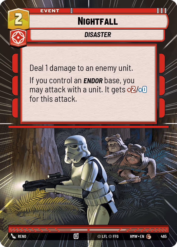 Nightfall HMW-465 Hyperspace Star Wars Unlimited card