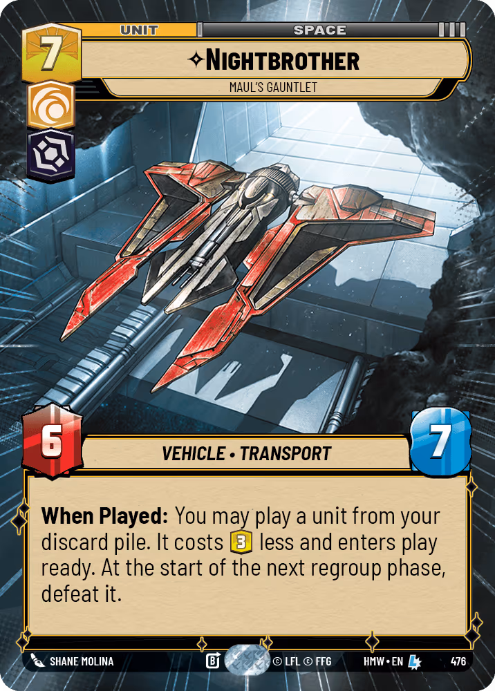 Nightbrother - Maul's Gauntlet HMW-476 Hyperspace Star Wars Unlimited card
