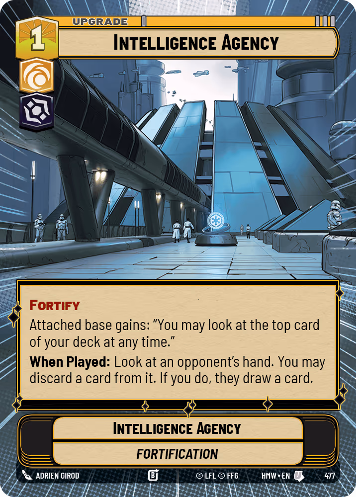 Intelligence Agency HMW-477 Hyperspace Star Wars Unlimited card