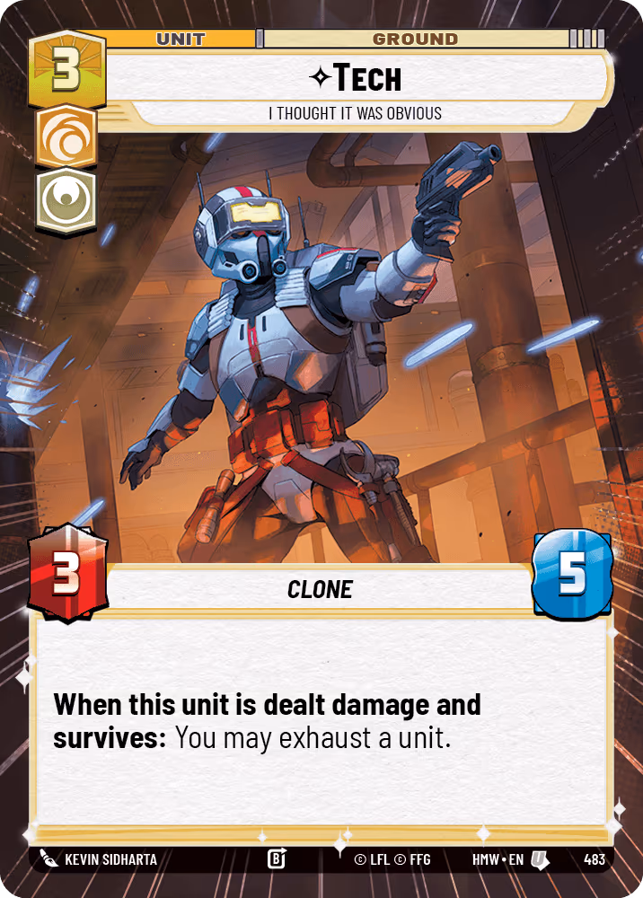 Tech - I Thought it Was Obvious HMW-483 Hyperspace Star Wars Unlimited card