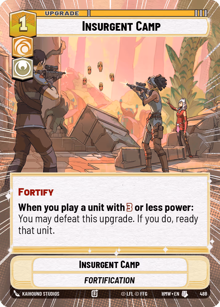 Insurgent Camp HMW-488 Hyperspace Star Wars Unlimited card