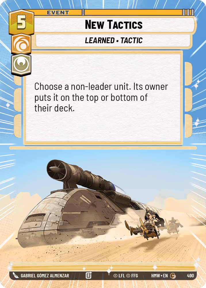 New Tactics HMW-490 Hyperspace Star Wars Unlimited card