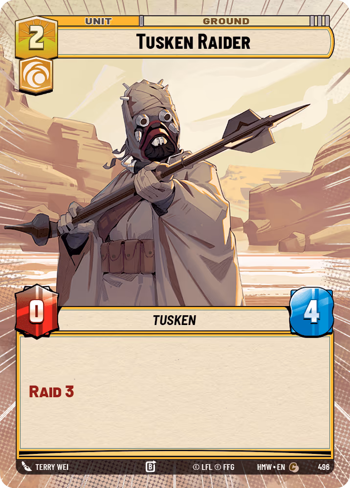 Tusken Raider HMW-496 Hyperspace Star Wars Unlimited card