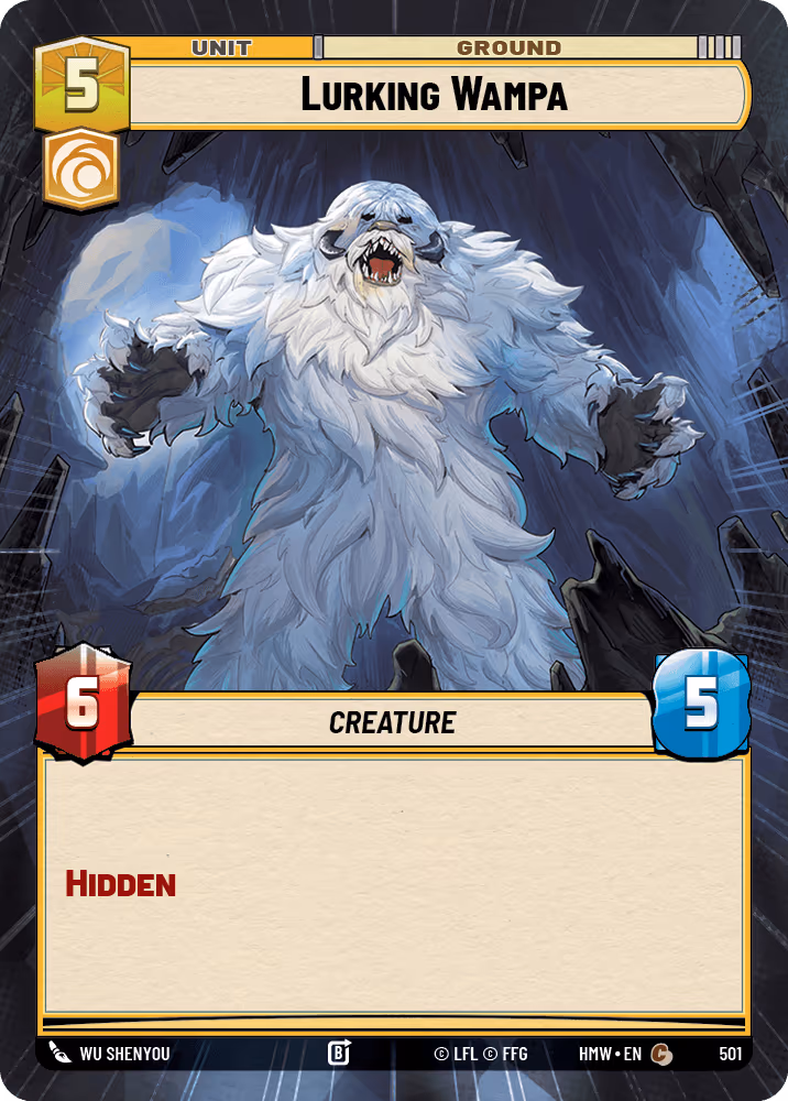 Lurking Wampa HMW-501 Hyperspace Star Wars Unlimited card