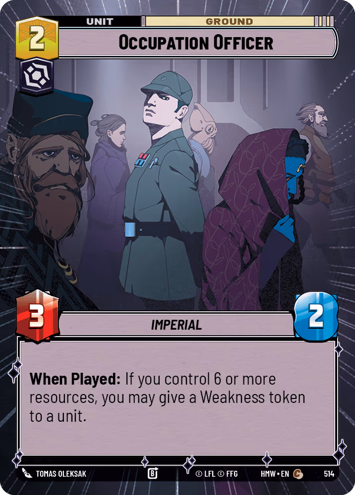Occupation Officer HMW-514 Hyperspace Star Wars Unlimited card
