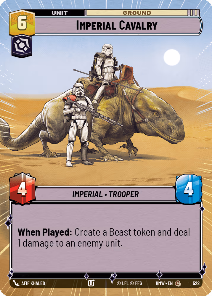 Imperial Cavalry HMW-522 Hyperspace Star Wars Unlimited card