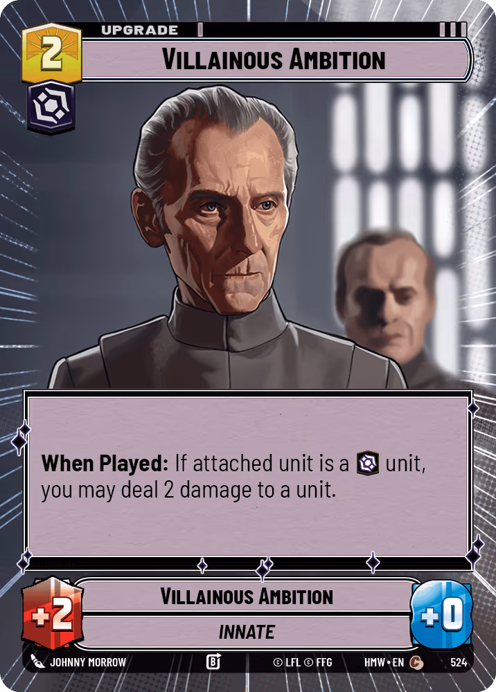 Villainous Ambition HMW-524 Hyperspace Star Wars Unlimited card