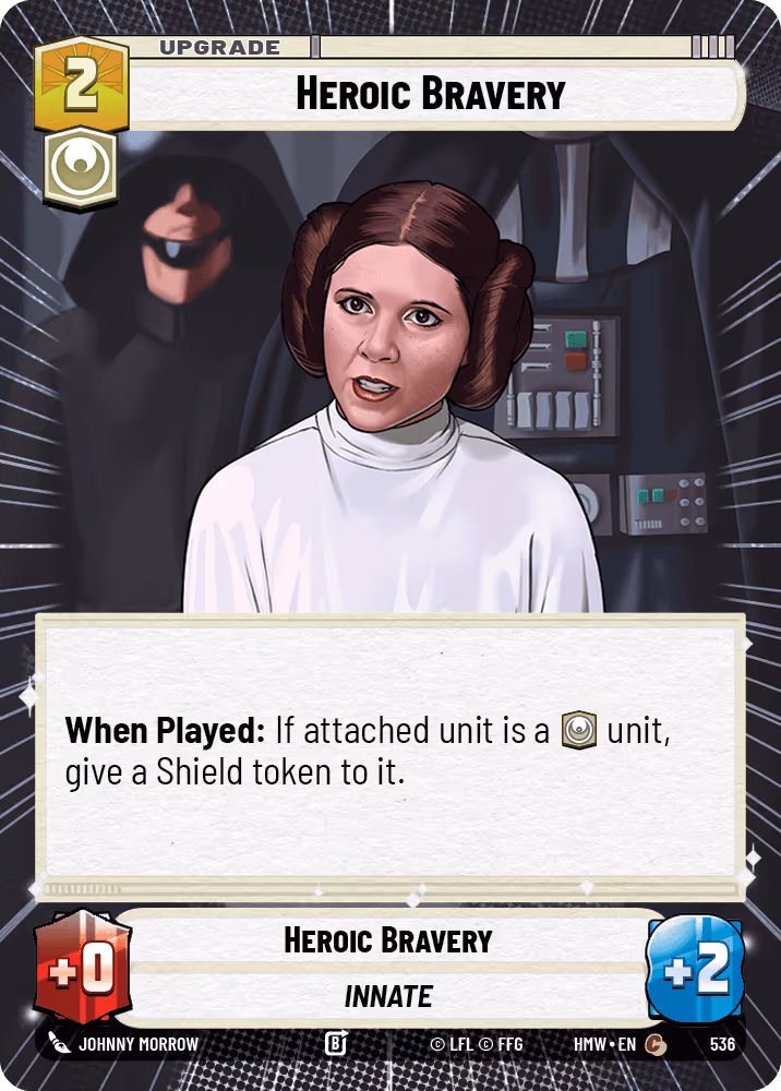 Heroic Bravery HMW-536 Hyperspace Star Wars Unlimited card