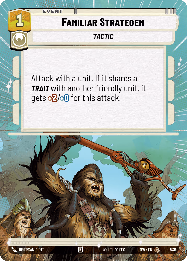 Familiar Strategem HMW-538 Hyperspace Star Wars Unlimited card