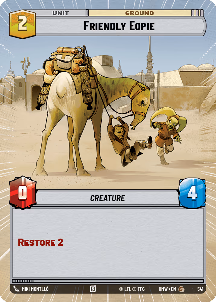 Friendly Eopie HMW-541 Hyperspace Star Wars Unlimited card