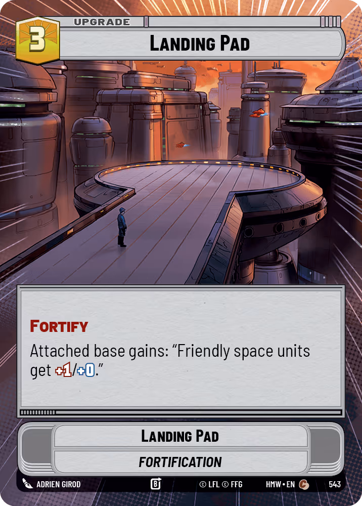Landing Pad HMW-543 Hyperspace Star Wars Unlimited card