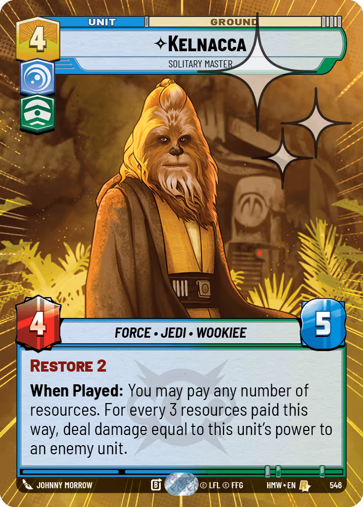Kelnacca - Solitary Master HMW-546 Hyperspace Foil Star Wars Unlimited card