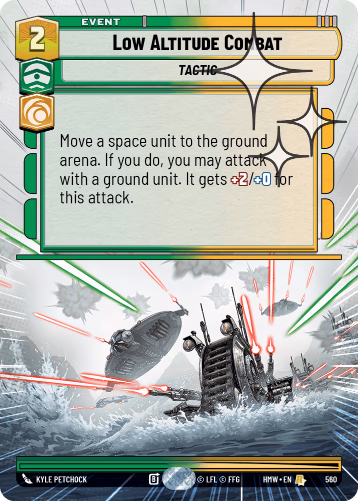 Low Altitude Combat HMW-560 Hyperspace Foil Star Wars Unlimited card