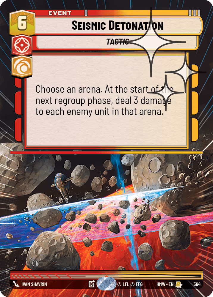 Seismic Detonation HMW-564 Hyperspace Foil Star Wars Unlimited card