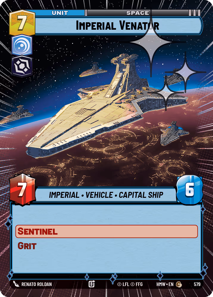 Imperial Venator HMW-579 Hyperspace Foil Star Wars Unlimited card