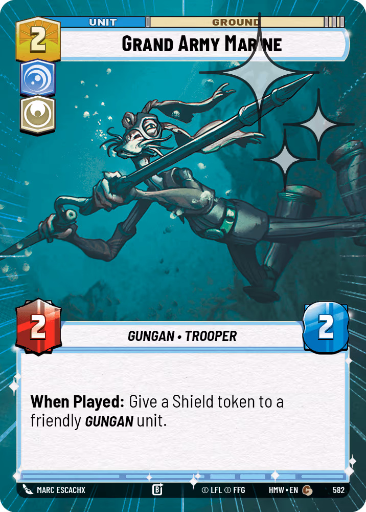 Grand Army Marine HMW-582 Hyperspace Foil Star Wars Unlimited card