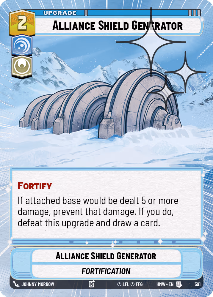 Alliance Shield Generator HMW-591 Hyperspace Foil Star Wars Unlimited card