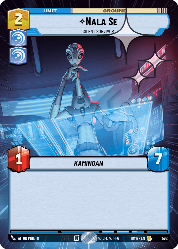 Nala Se - Silent Survivor HMW-592 Hyperspace Foil Star Wars Unlimited card