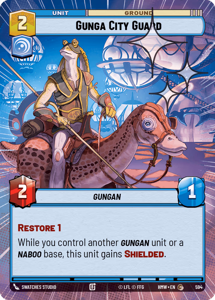 Gunga City Guard HMW-594 Hyperspace Foil Star Wars Unlimited card