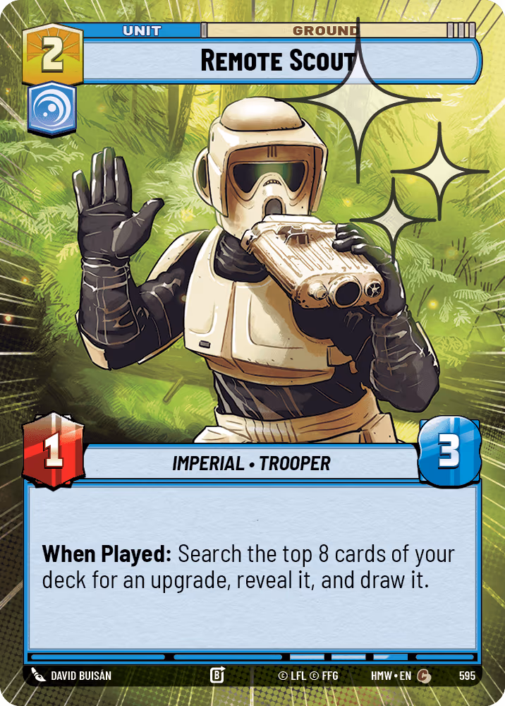 Remote Scout HMW-595 Hyperspace Foil Star Wars Unlimited card