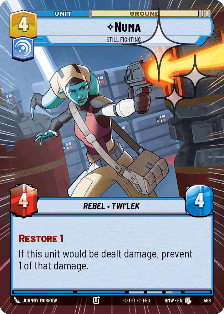 Numa - Still Fighting HMW-598 Hyperspace Foil Star Wars Unlimited card
