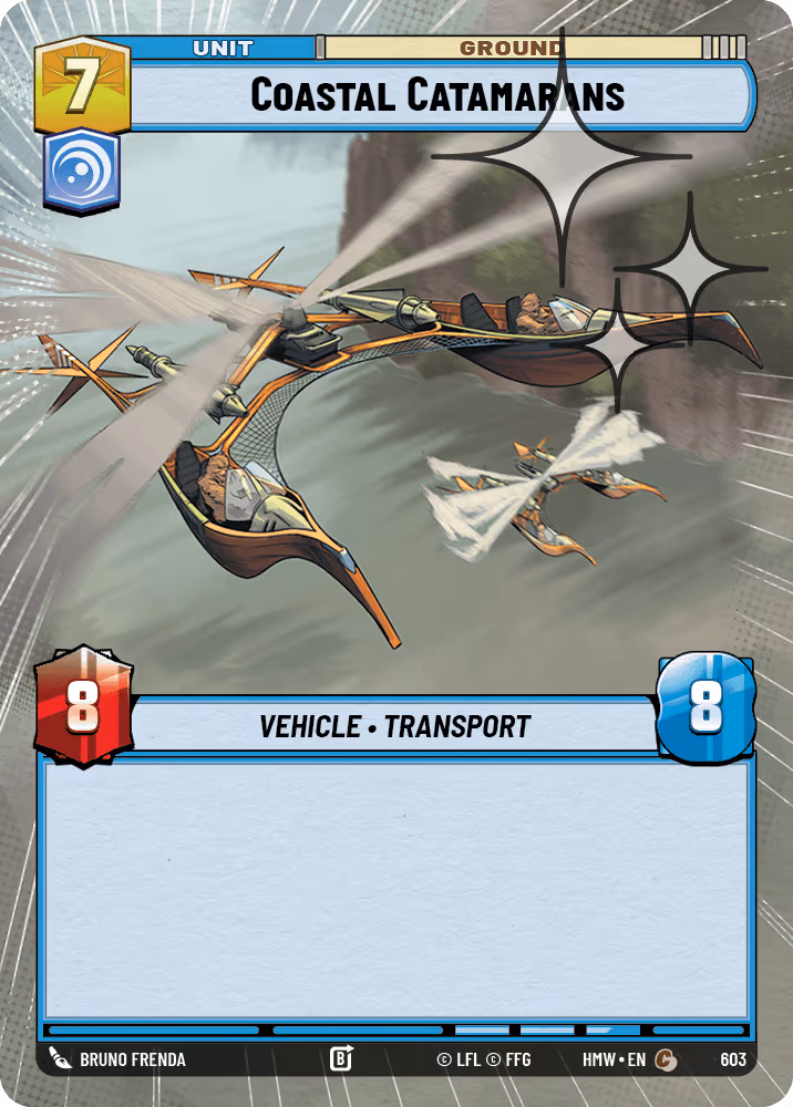 Coastal Catamarans HMW-603 Hyperspace Foil Star Wars Unlimited card