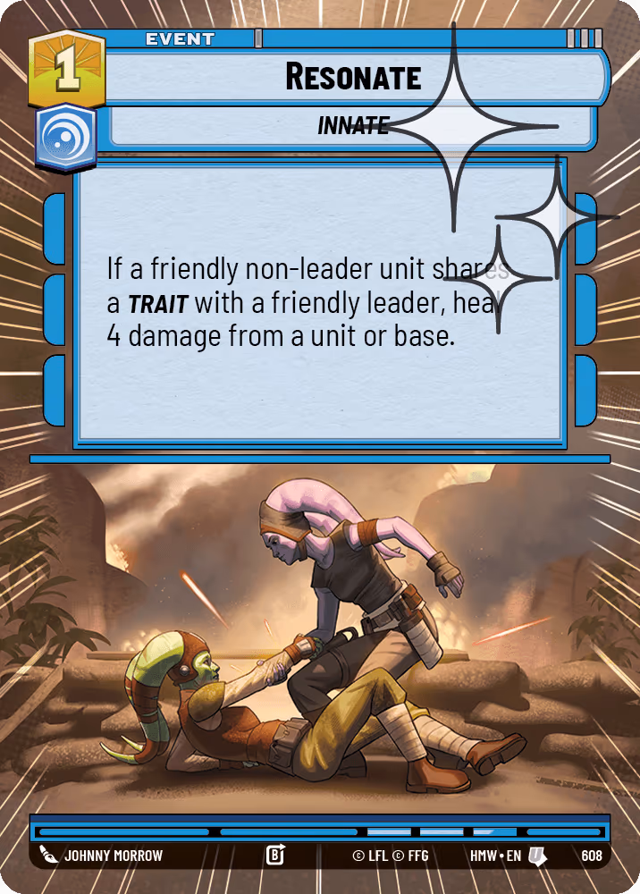 Resonate HMW-608 Hyperspace Foil Star Wars Unlimited card