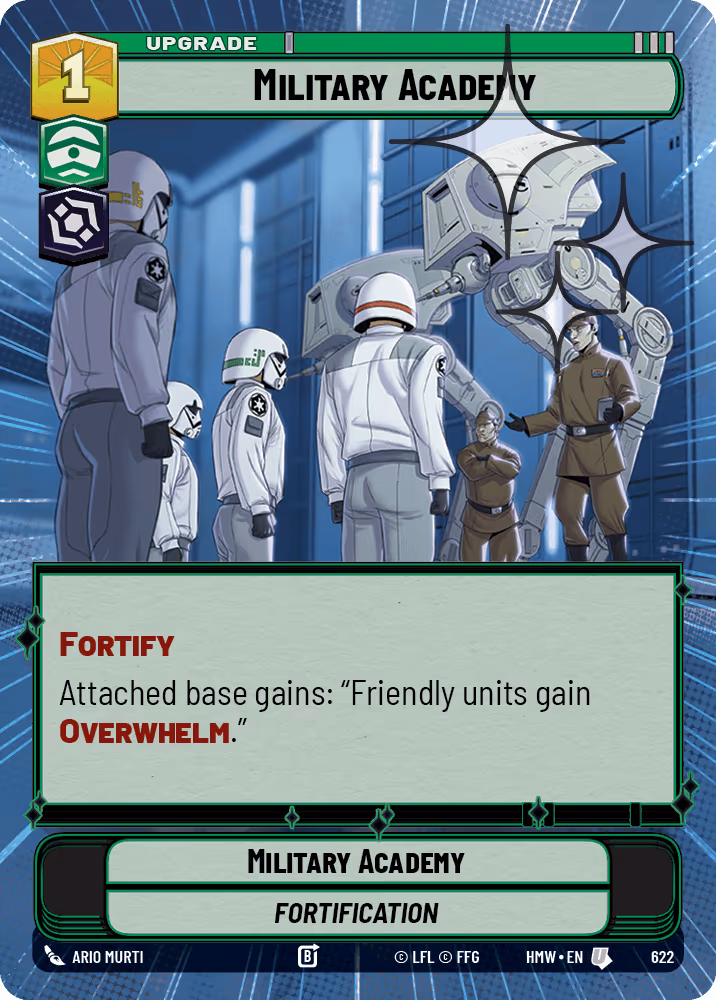 Military Academy HMW-622 Hyperspace Foil Star Wars Unlimited card