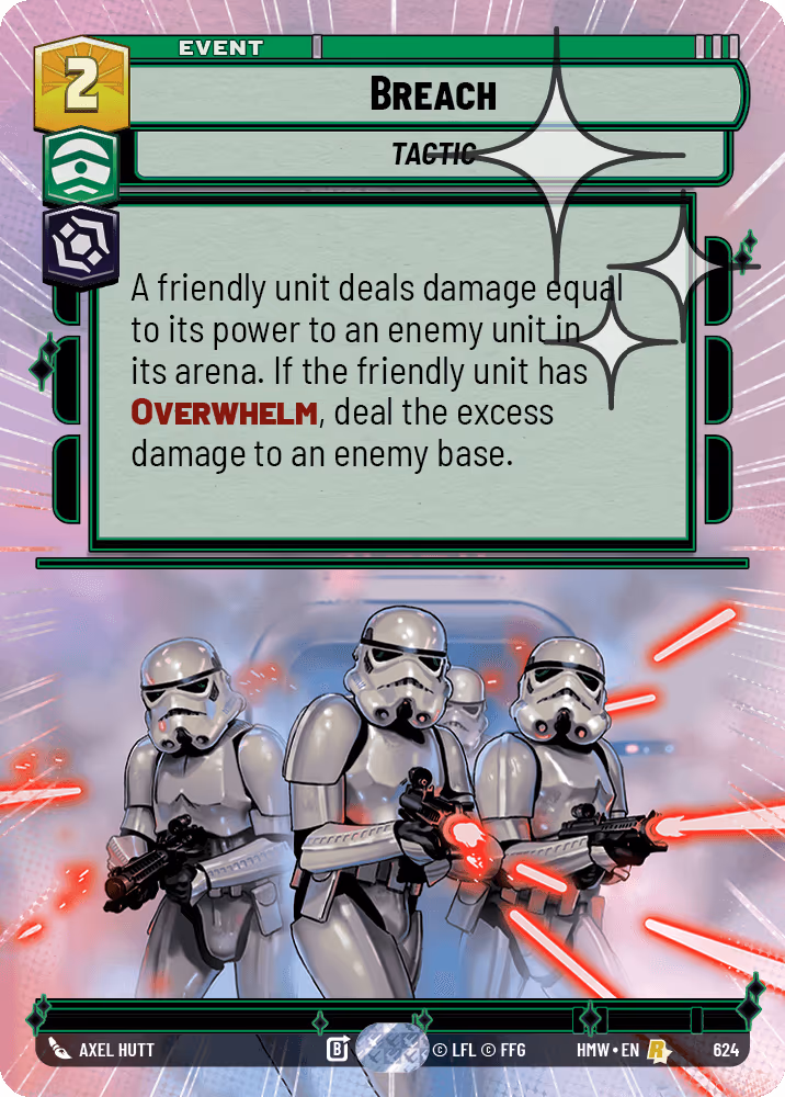 Breach HMW-624 Hyperspace Foil Star Wars Unlimited card