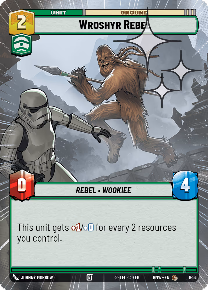 Wroshyr Rebel HMW-643 Hyperspace Foil Star Wars Unlimited card