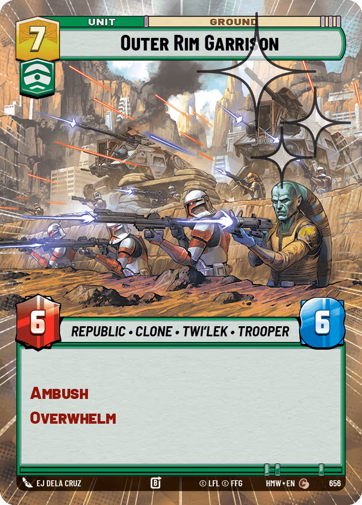 Outer Rim Garrison HMW-656 Hyperspace Foil Star Wars Unlimited card