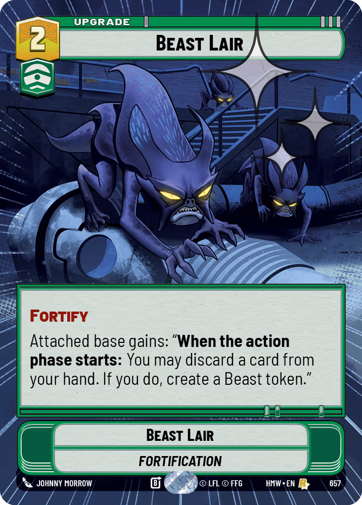 Beast Lair HMW-657 Hyperspace Foil Star Wars Unlimited card
