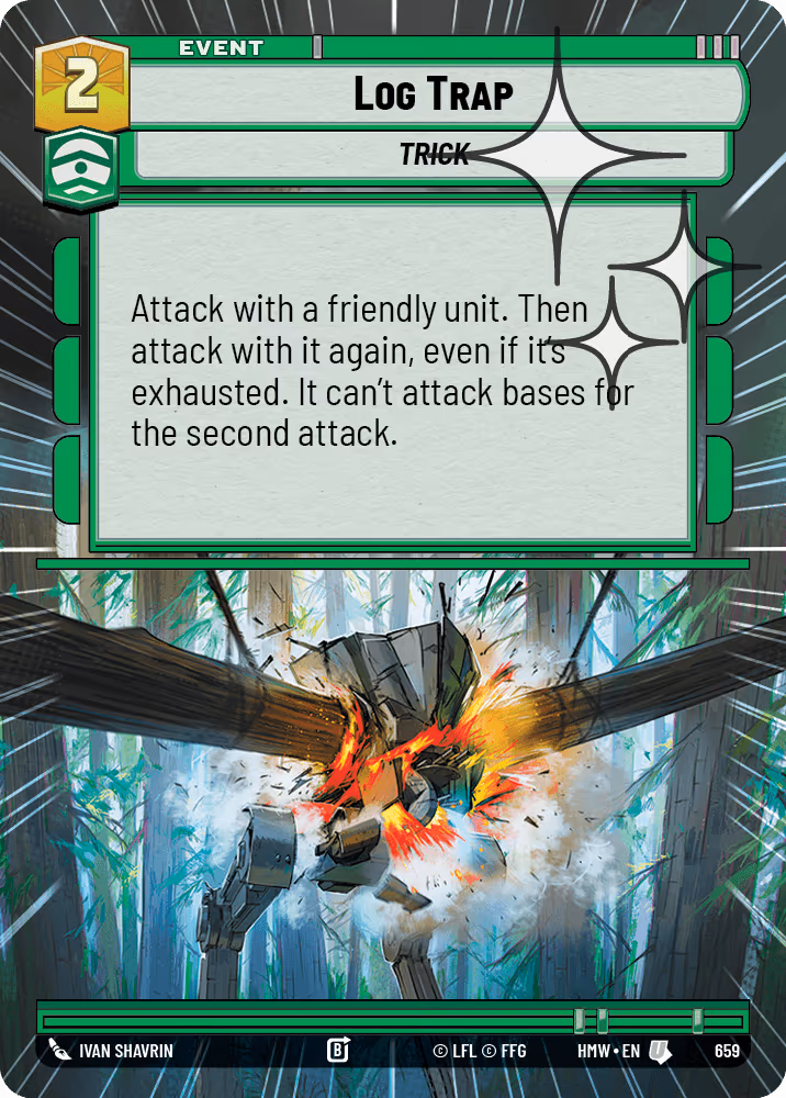 Log Trap HMW-659 Hyperspace Foil Star Wars Unlimited card