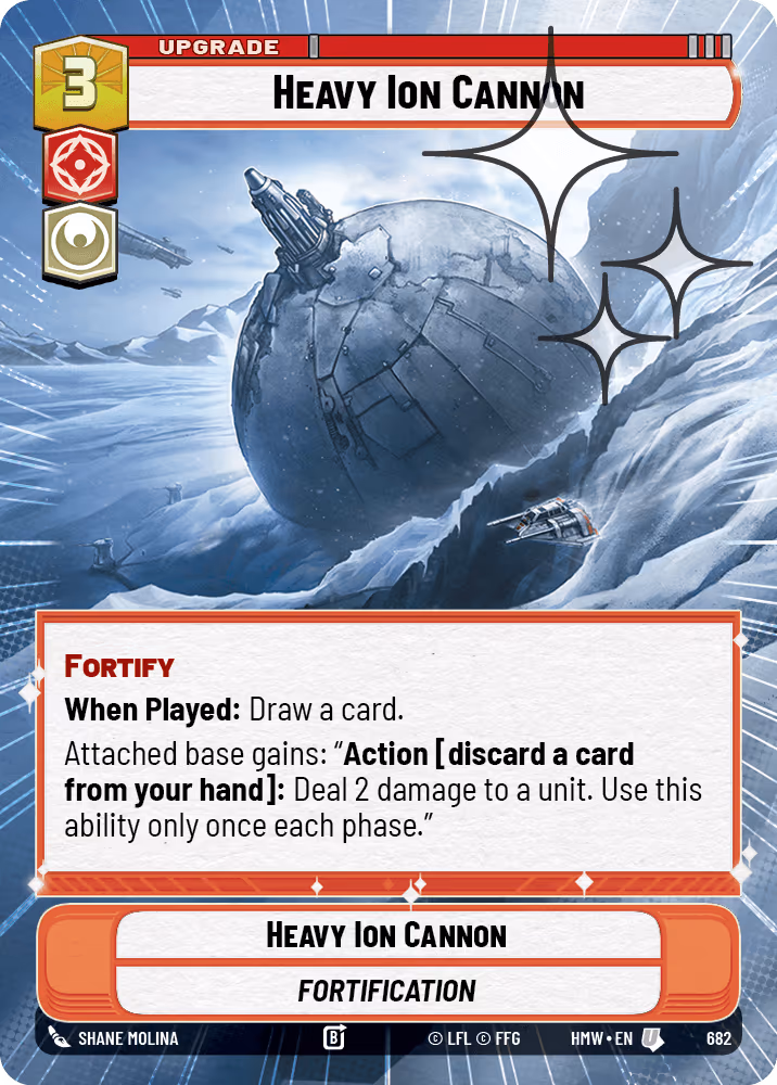 Heavy Ion Cannon HMW-682 Hyperspace Foil Star Wars Unlimited card